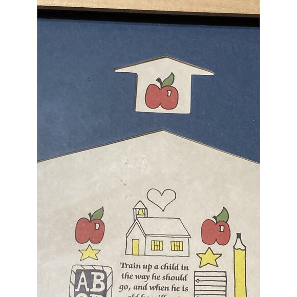 Ruler Framed Print ~ Train Up A Child Proverbs 22:6, Teacher Parent Gift - Picture 4 of 7